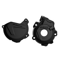 CLUTCH & IGNITION COVER PROTECTOR KTM SXF250-350 13-15, FC250/350 14-15 BLACK